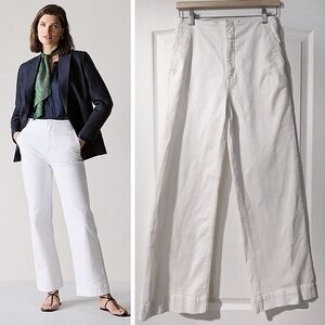 Trenery | Denim Wide Leg Pant In White